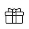 Illustration d'une boîte cadeau enrubannée